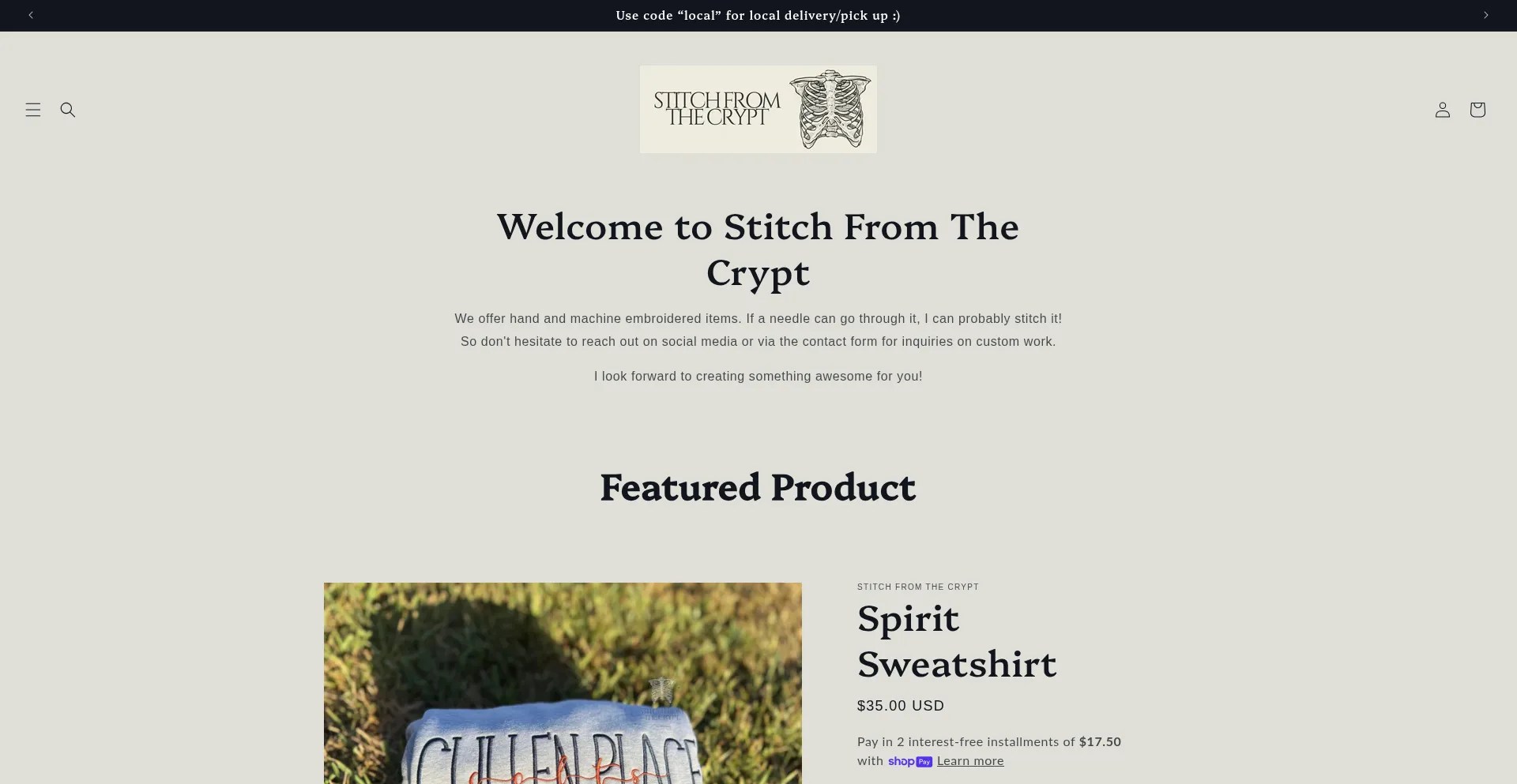 ¿És Seguro y Confiable Stitchfromthecrypt.myshopify.com?