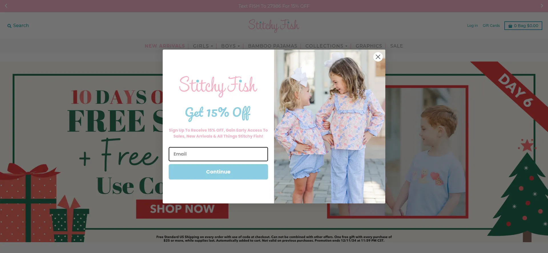 Website screenshot of Stitchyfish.com