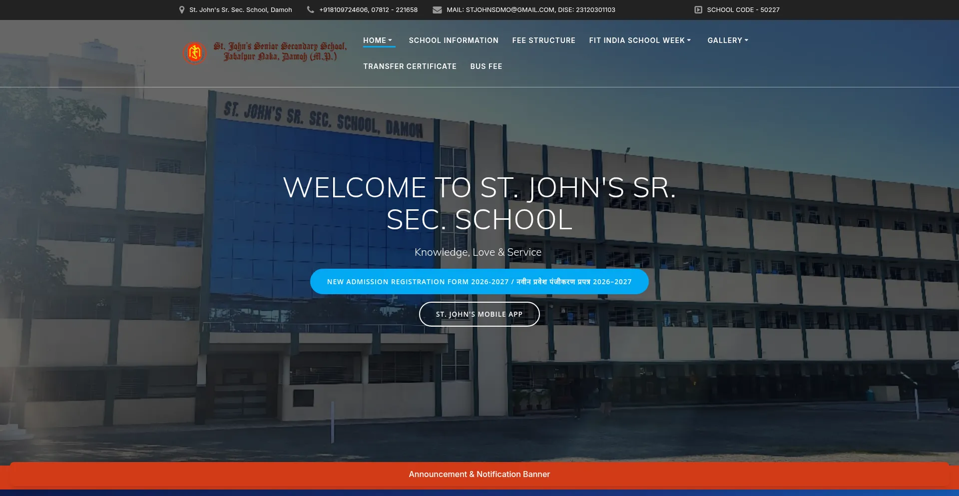 Stjohnsdamoh.co.in