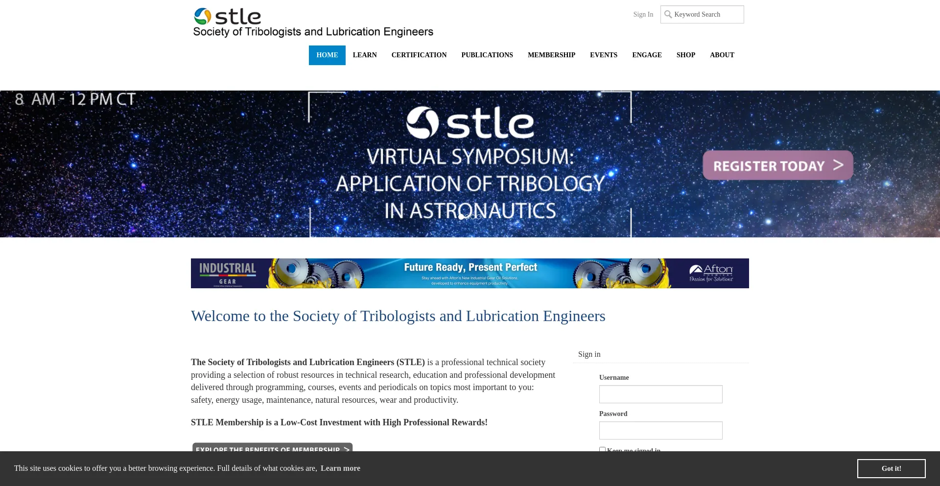 Website screenshot of Stle.org