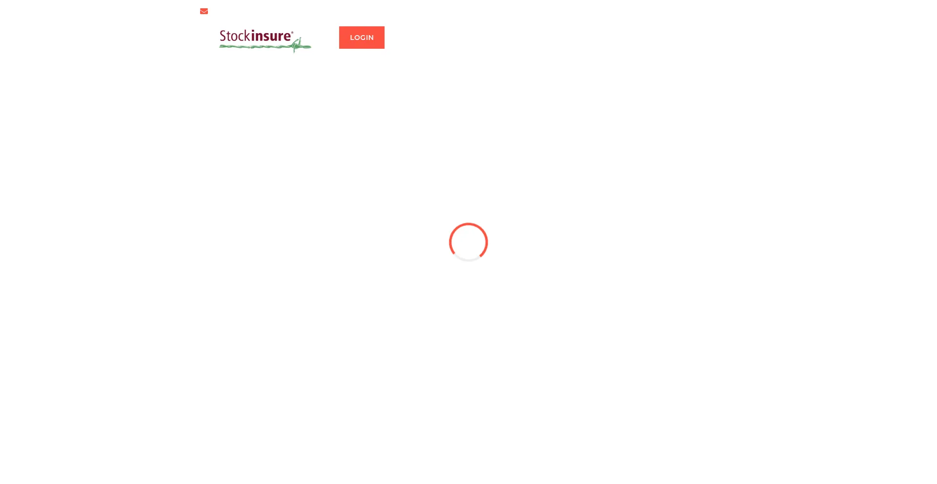 Website screenshot of Stockinsured.org