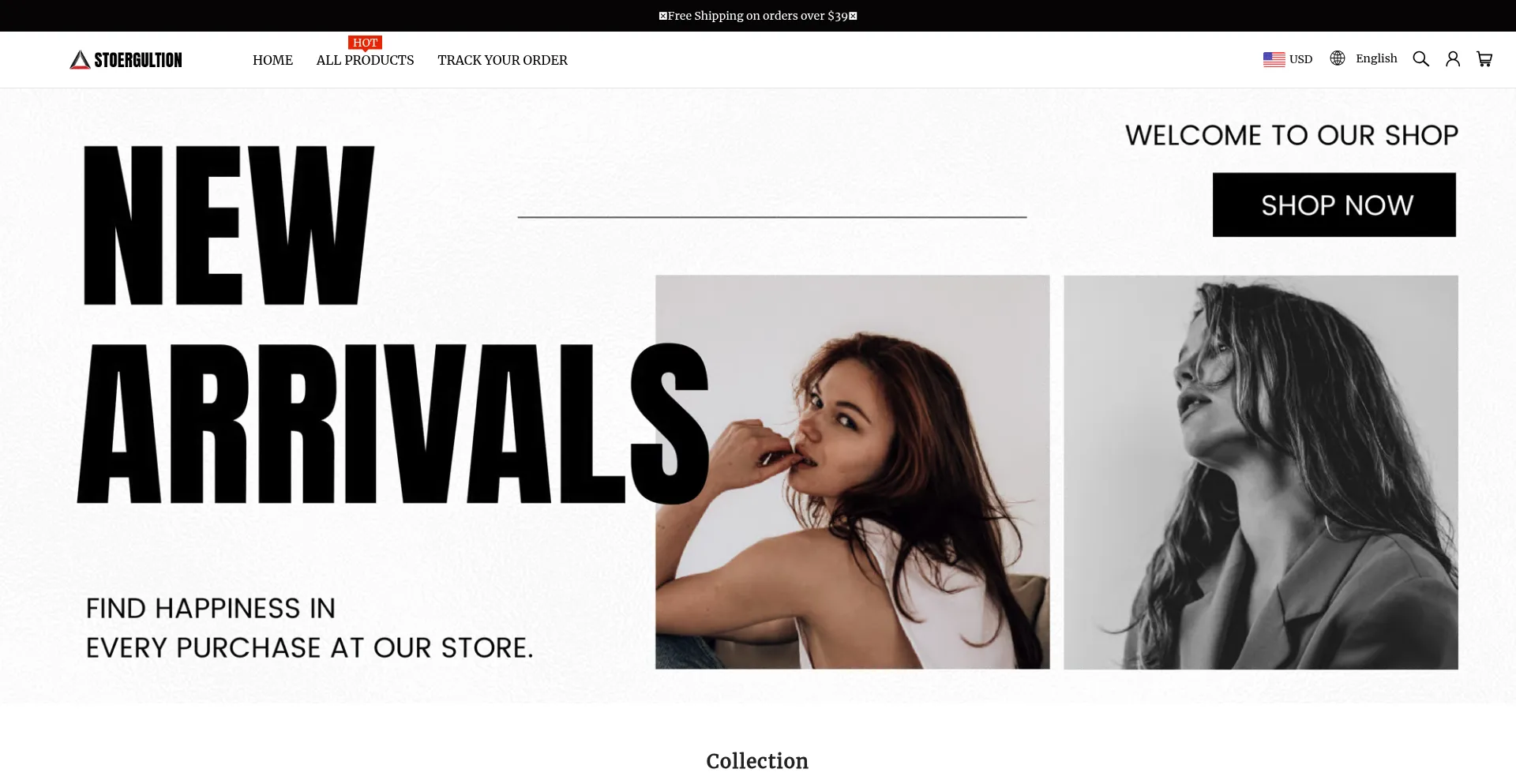 Website screenshot of Stoergultion.com