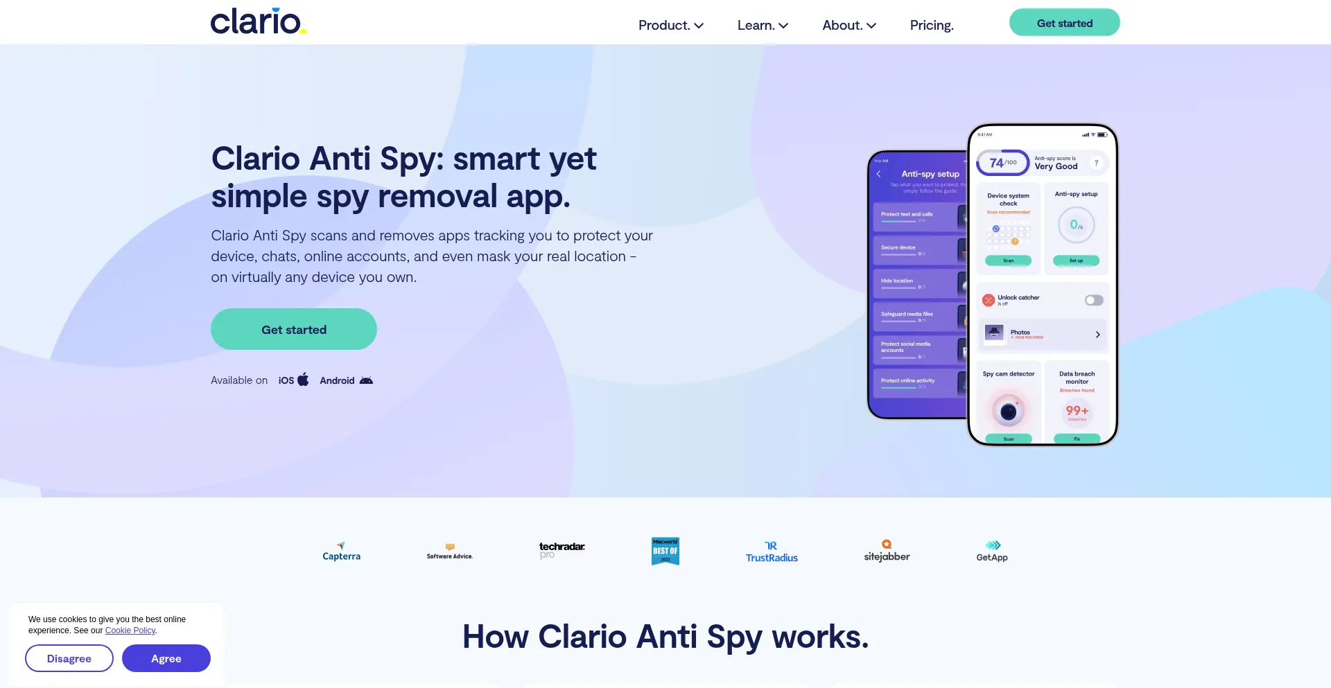 Website screenshot of Stopad.io