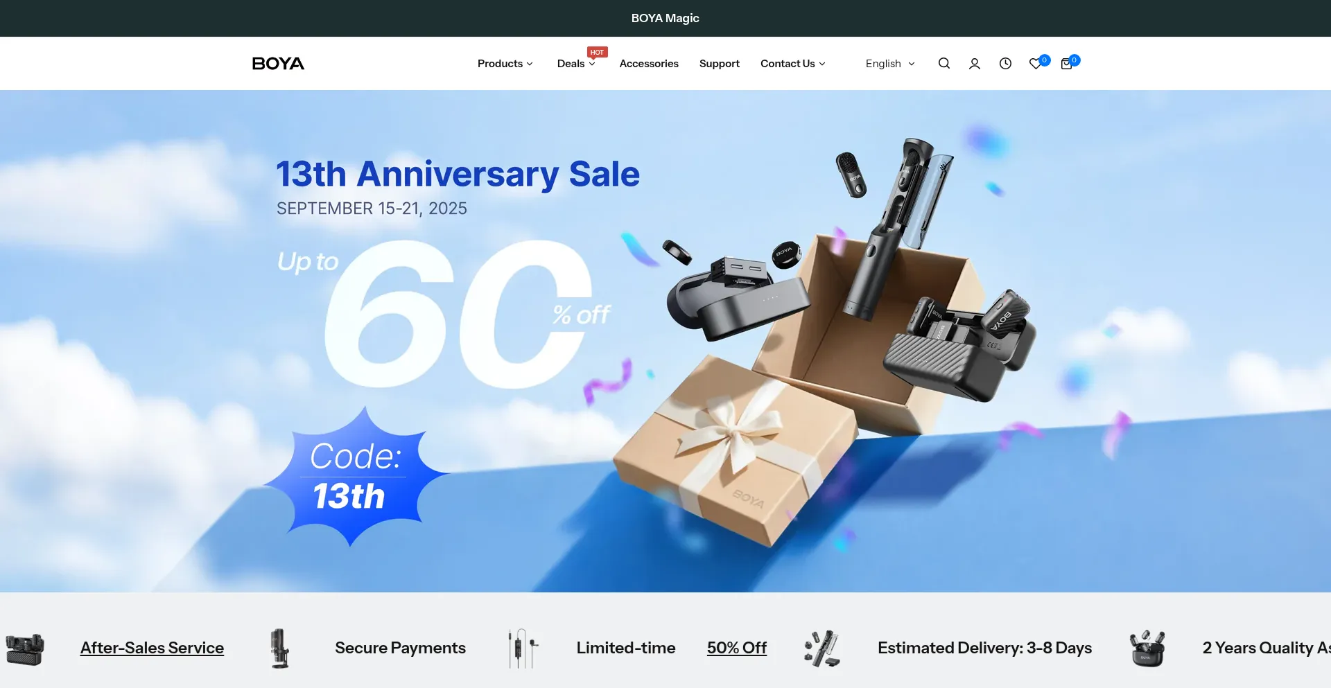 Store.boyamic.com Screenshot
