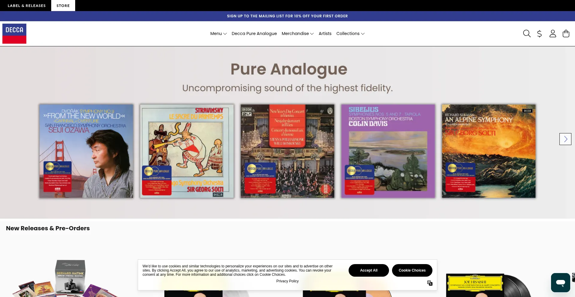 Store.deccaclassics.com