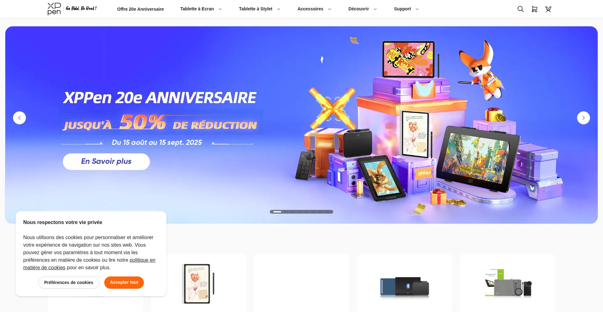 Website screenshot of Storexppen.fr