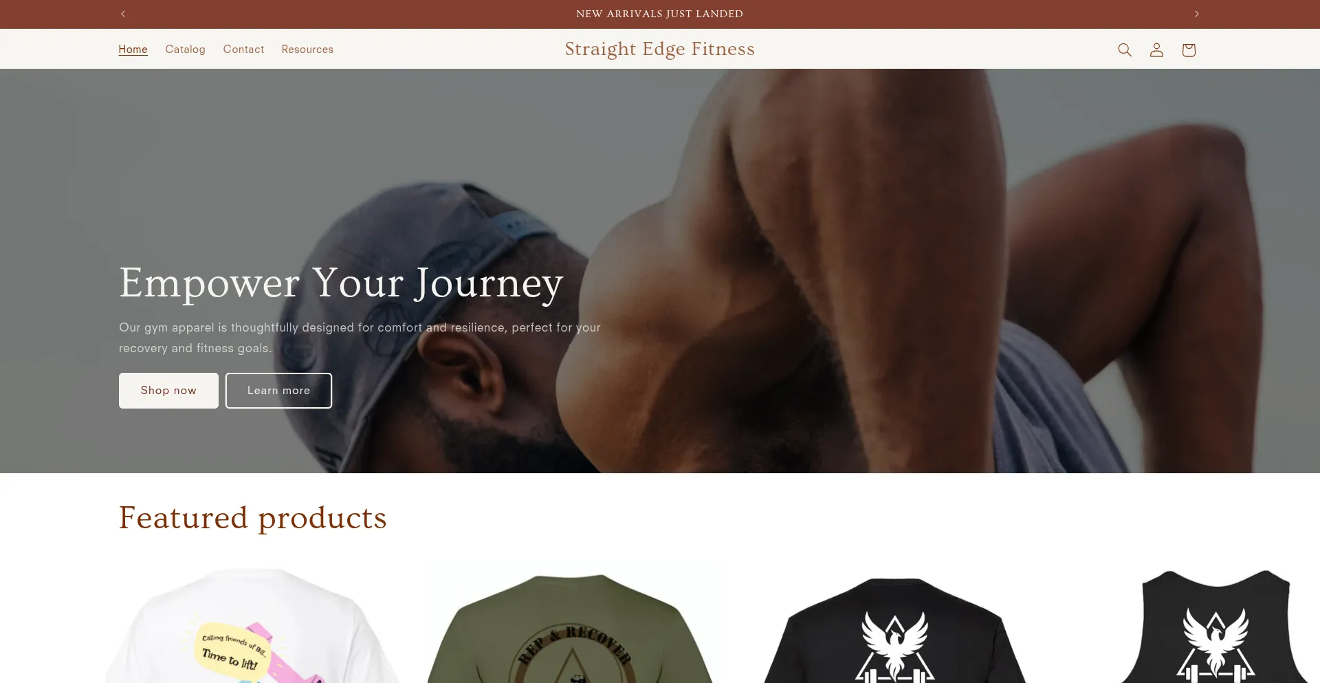 Website screenshot of Straightedgefit.com