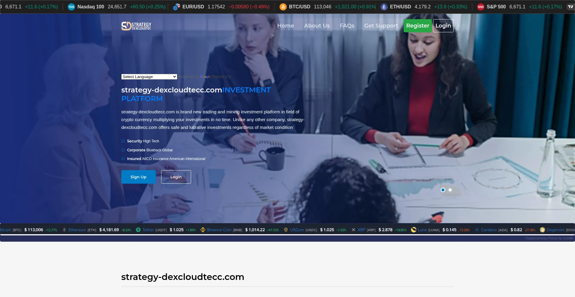 Strategy-dexcloudtecc.com Screenshot