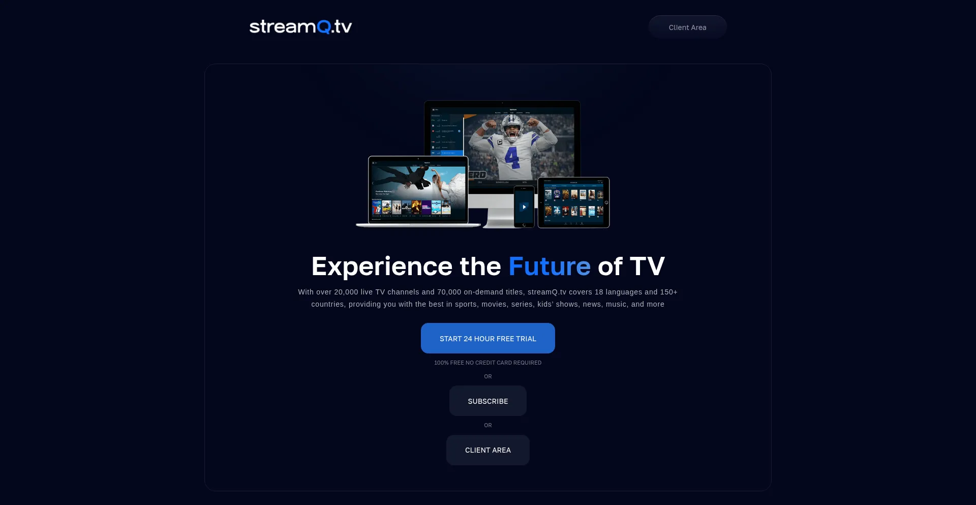 Streamq.online Screenshot