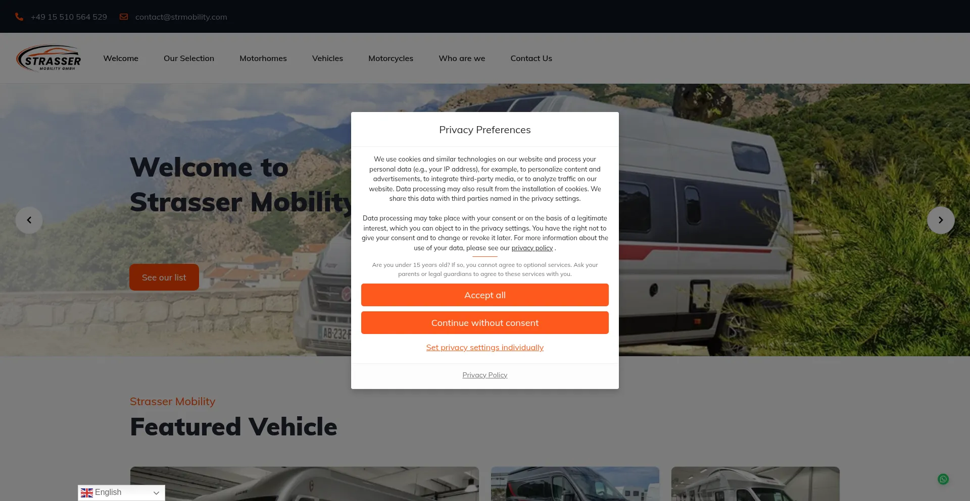 Website screenshot of Strmobility.com