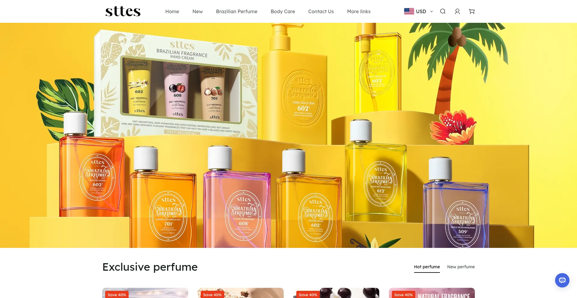 Website screenshot of Sttes.net