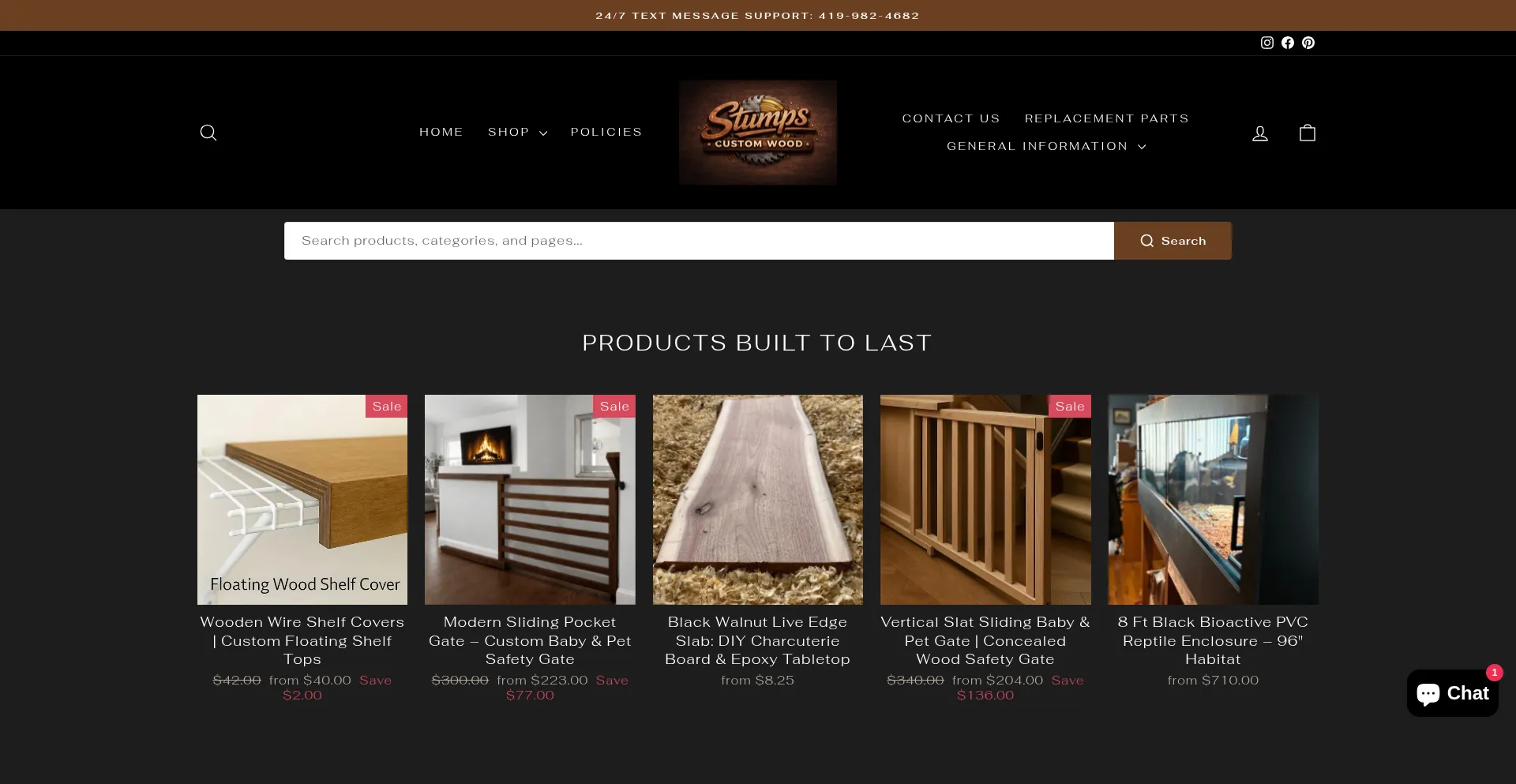 Stumpscustomwood.shop