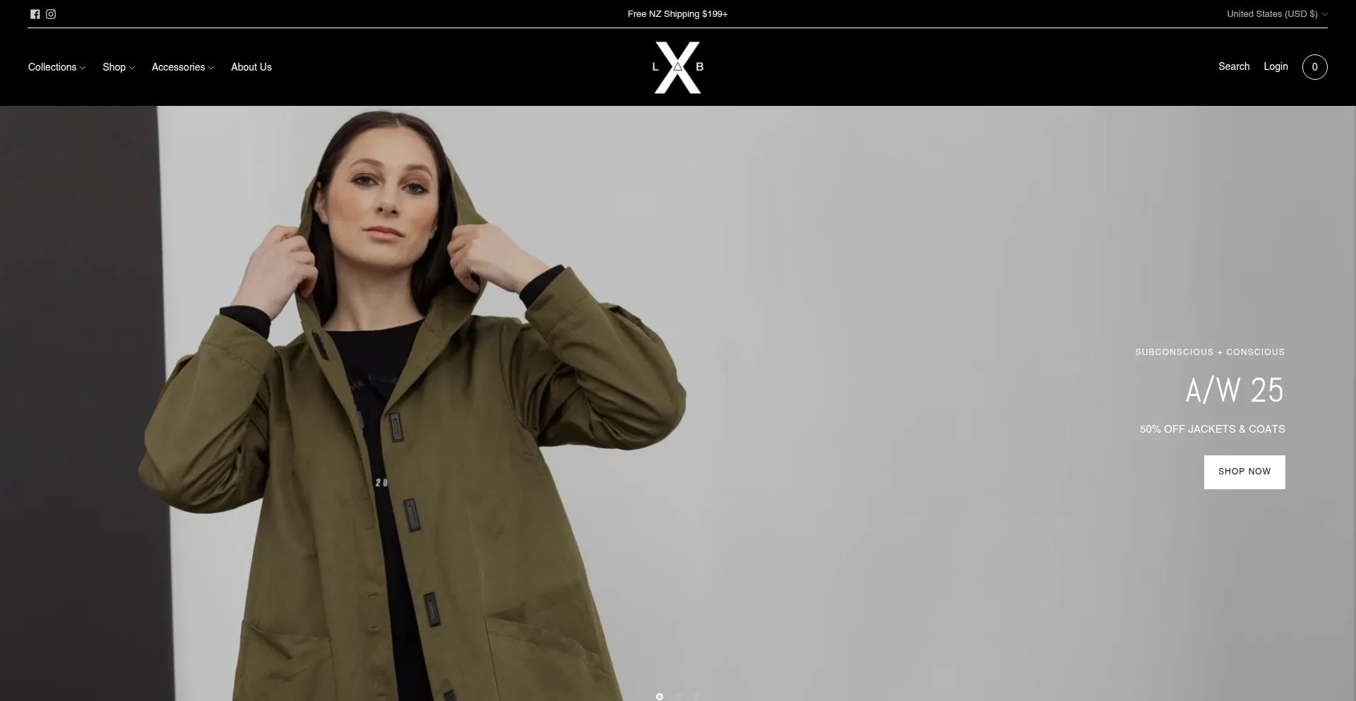 Website screenshot of Stylexlab.co.nz