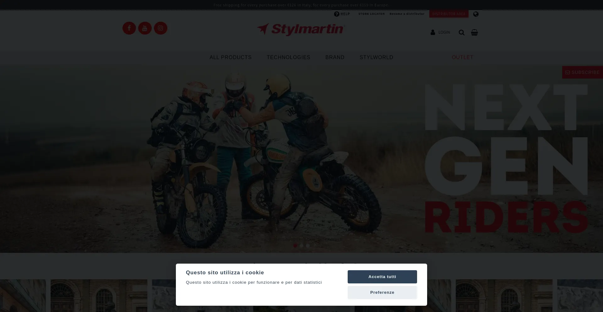 Website screenshot of Stylmartin.it