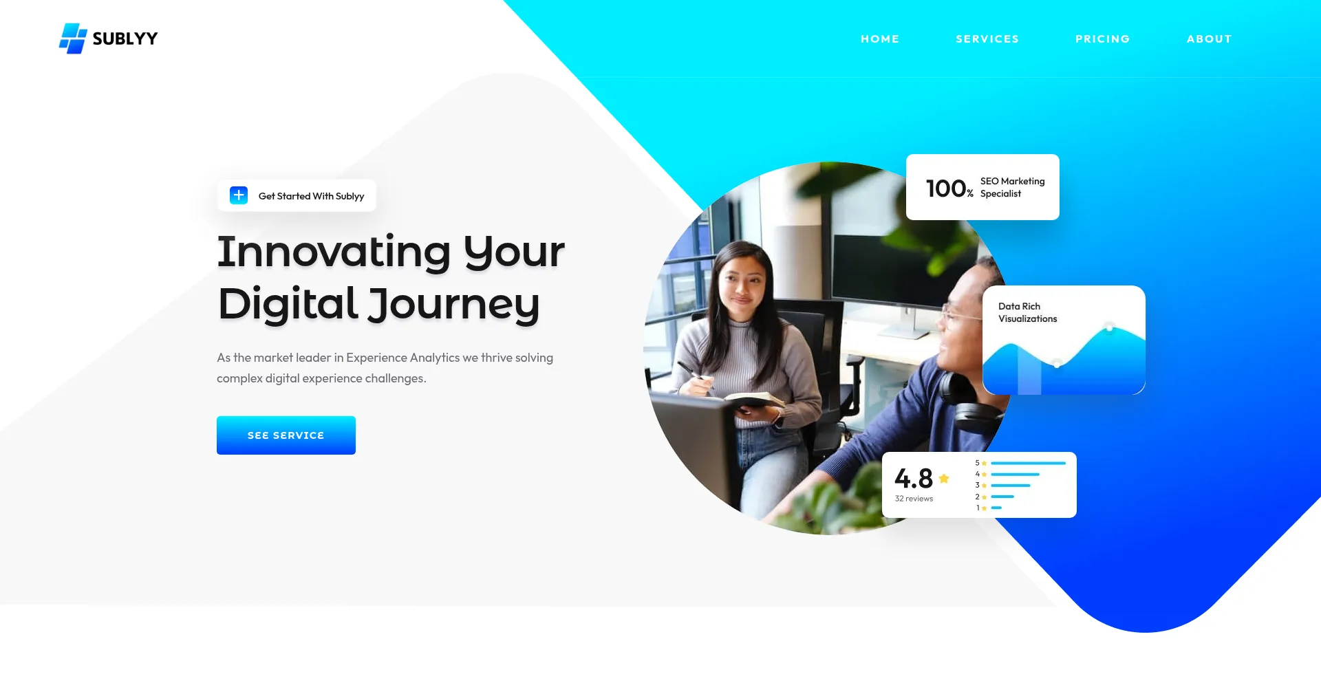Website screenshot of Sublyy.org