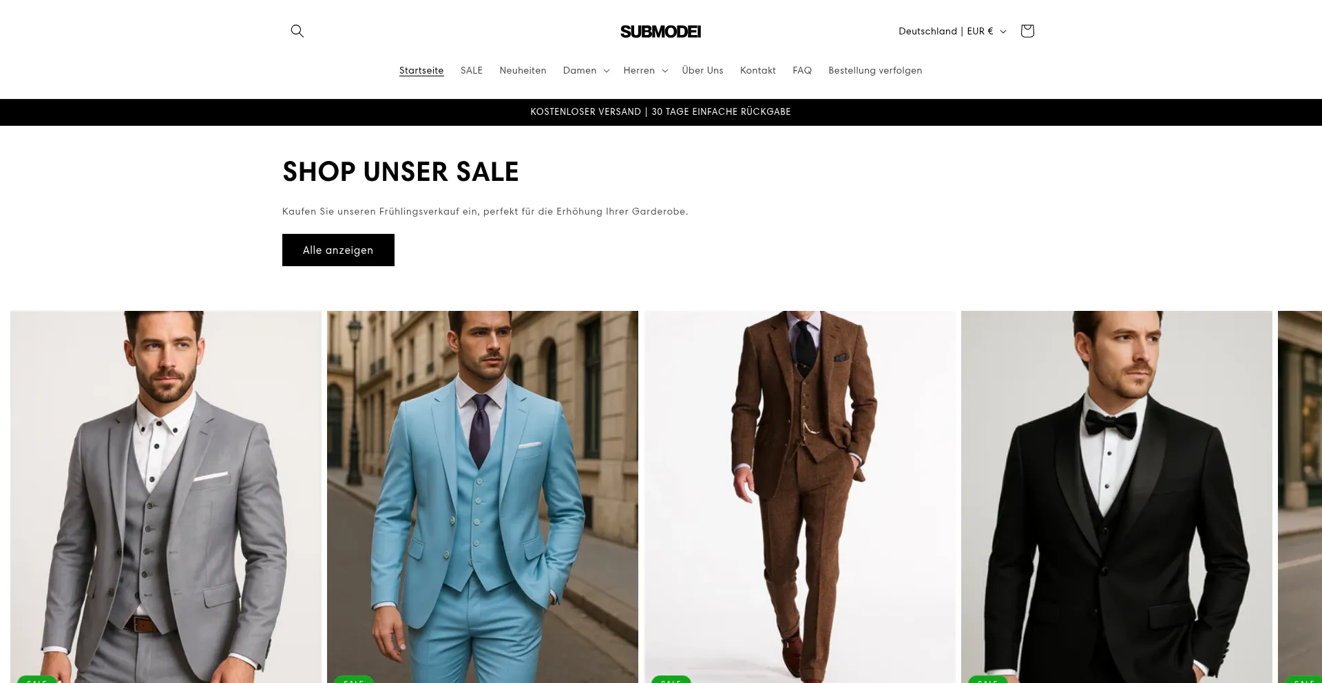 Website screenshot of Submodei.com