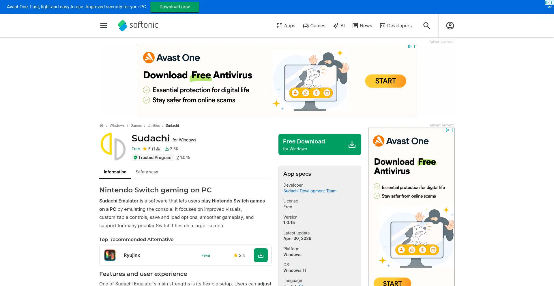 Sudachi.en.softonic.com