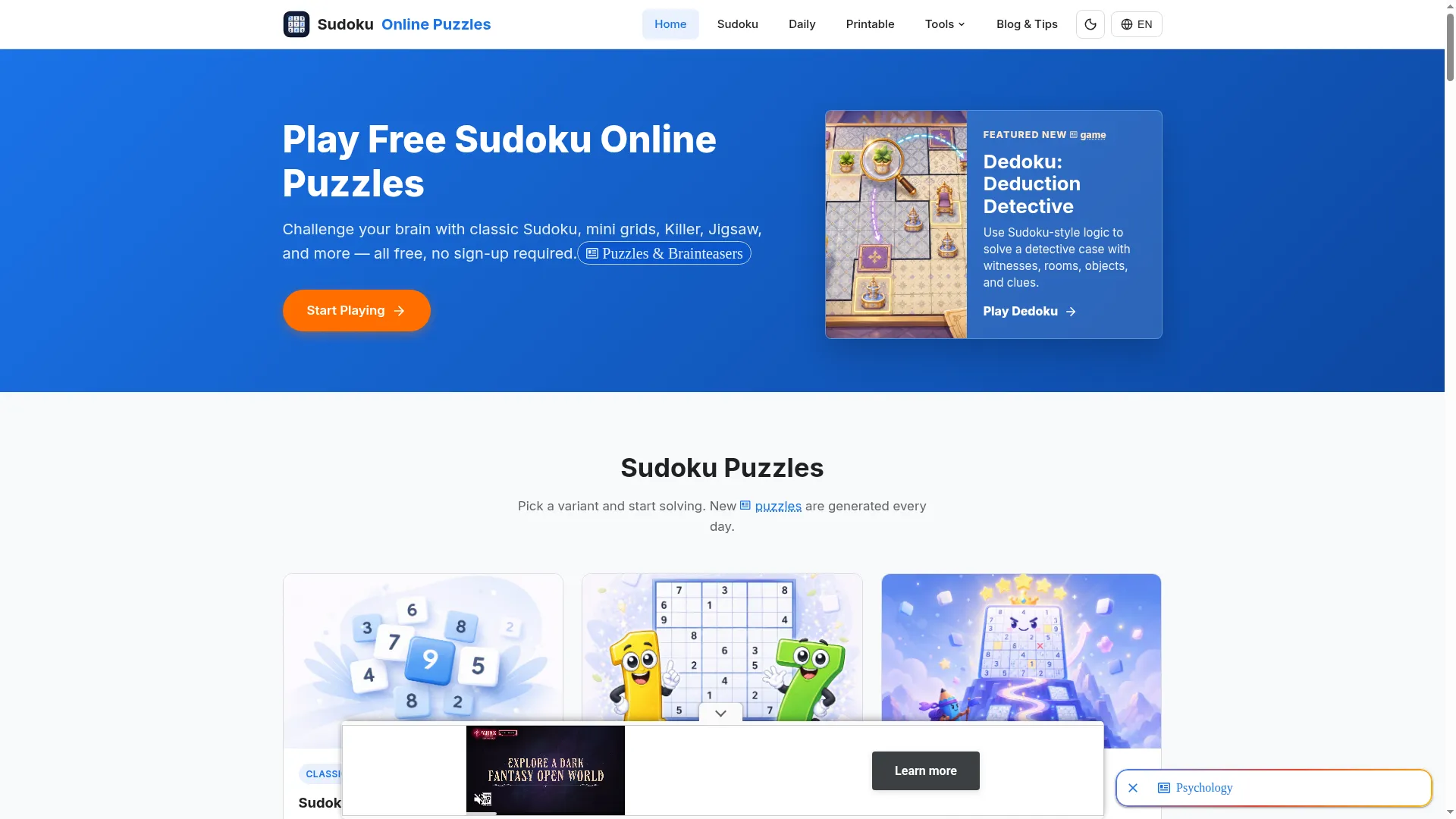 Sudoku-online-puzzles.com