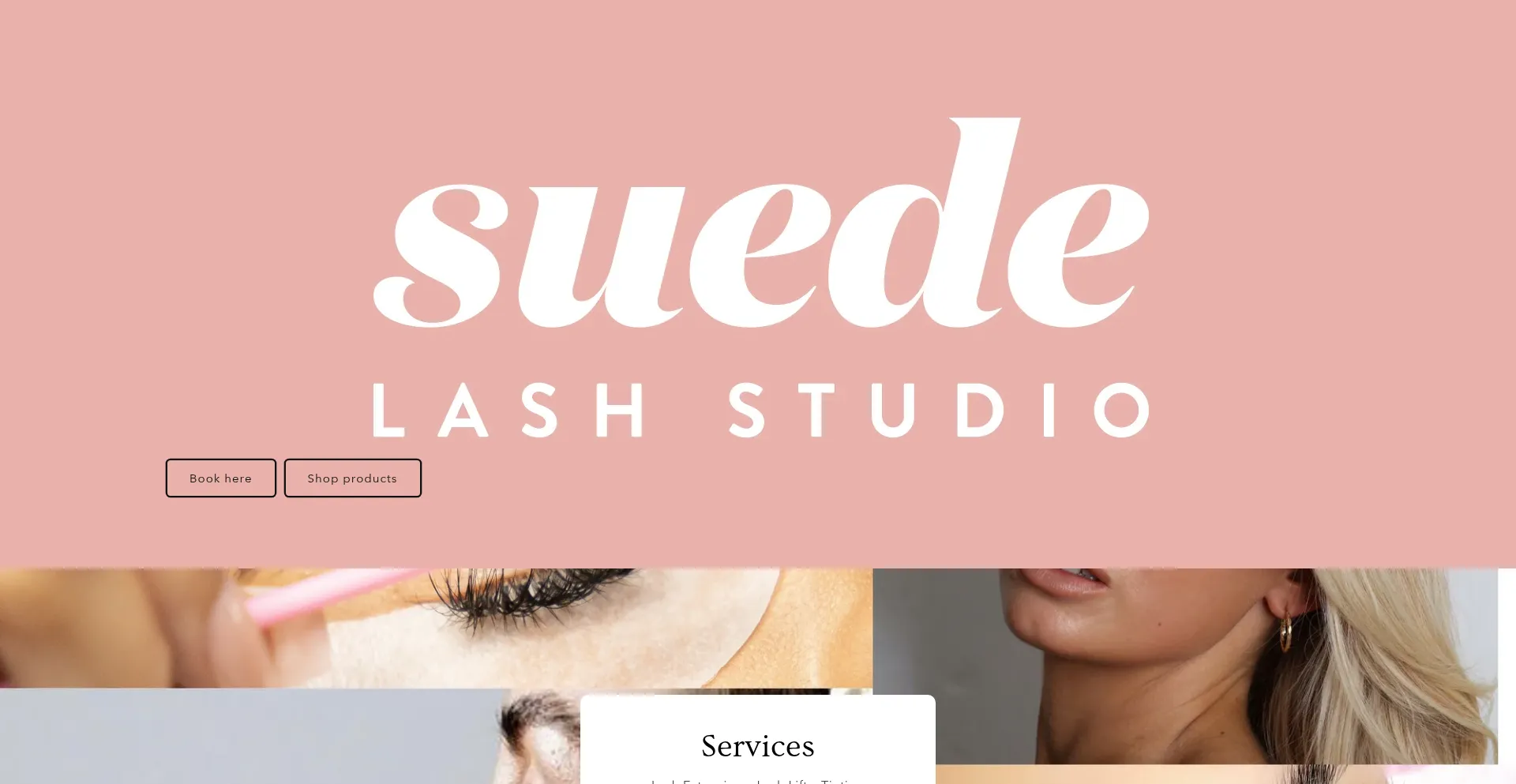 Website screenshot of Suede.ie