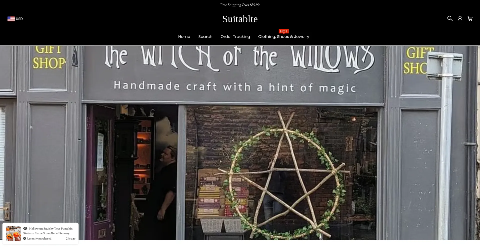 Website screenshot of Suitablte.com