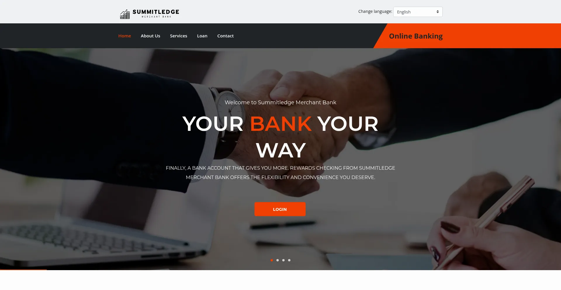 Website screenshot of Summitledge.com