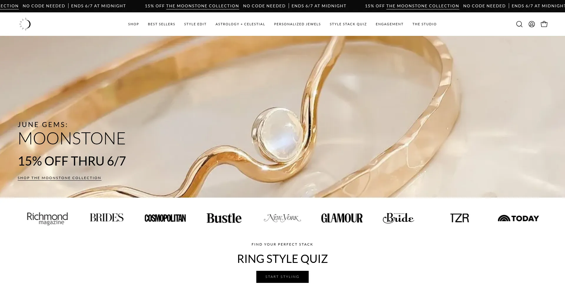 Website screenshot of Sunandselene.com