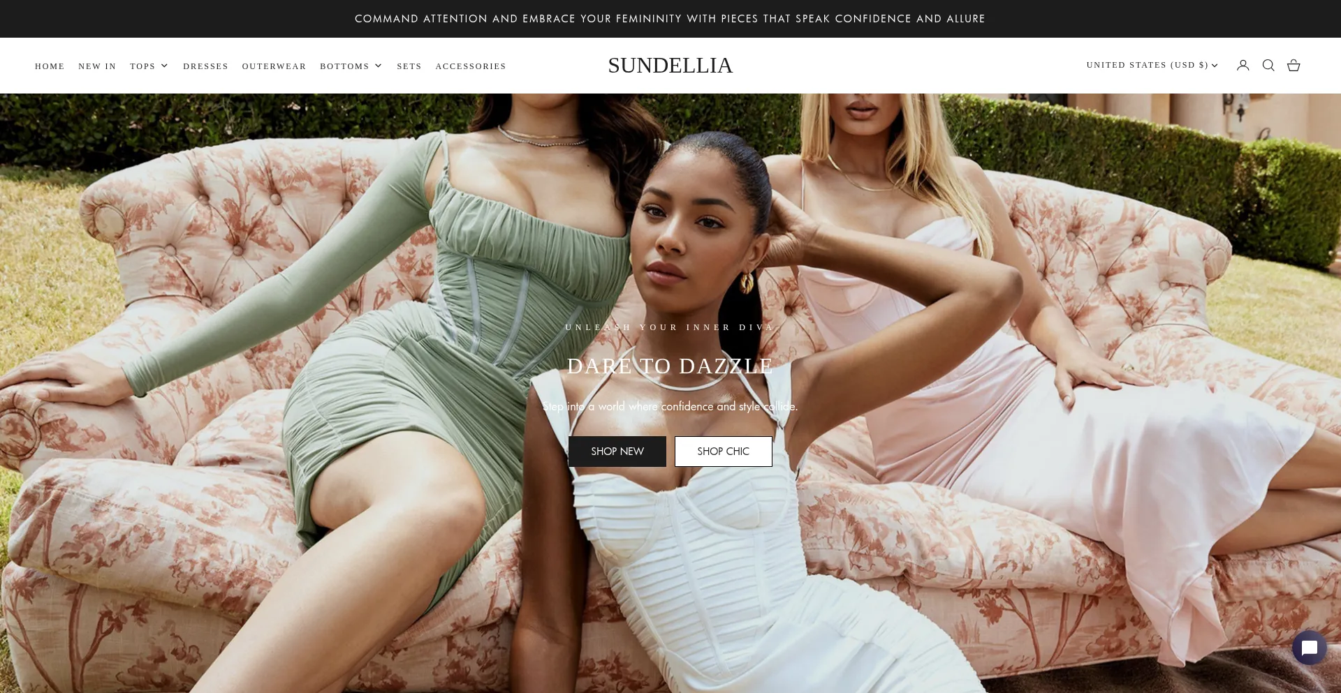 Website screenshot of Sundellia.com