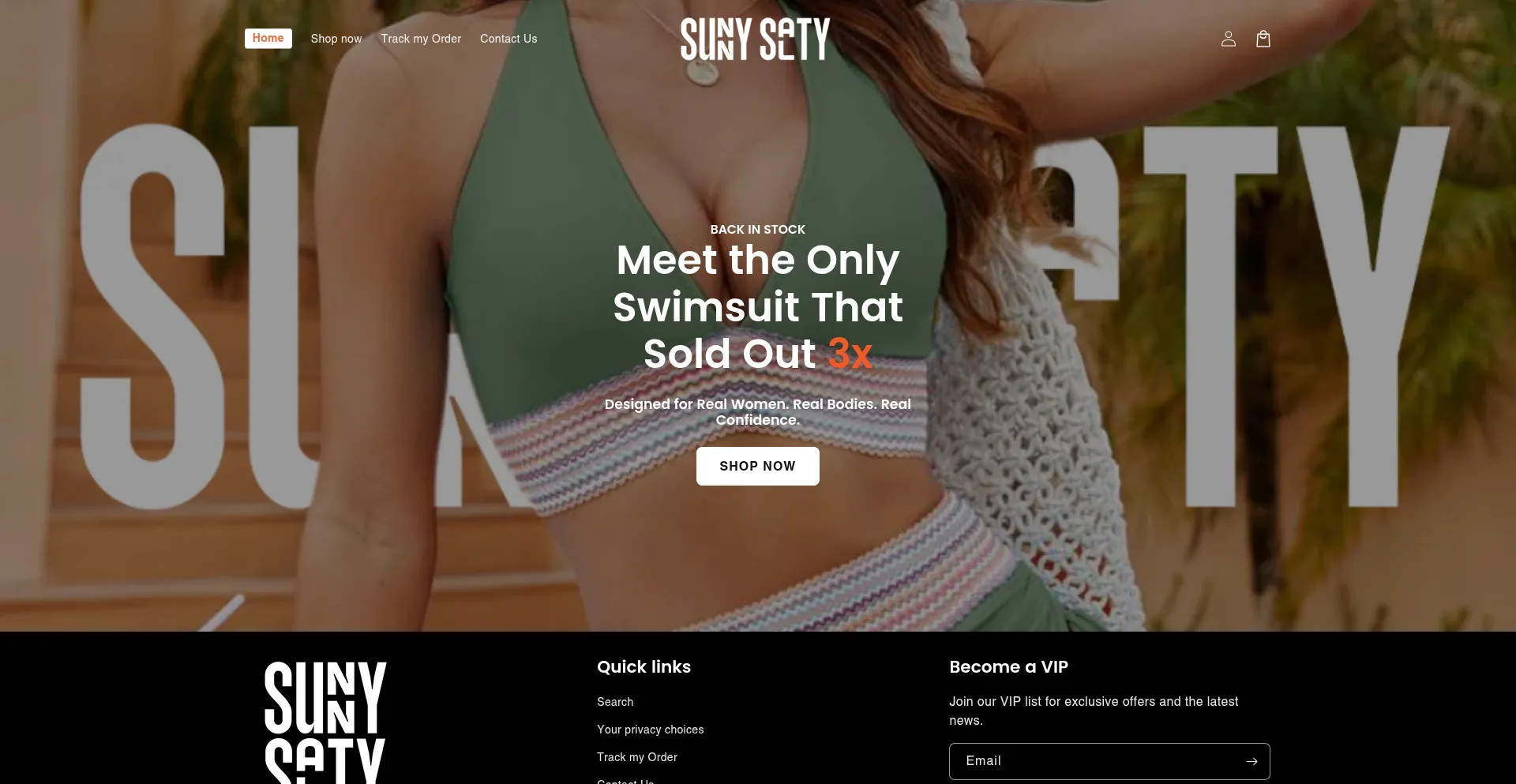 Website screenshot of Sunnysalty.com