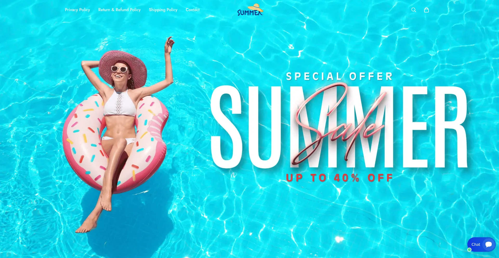 Website screenshot of Sunnysplashusa.store