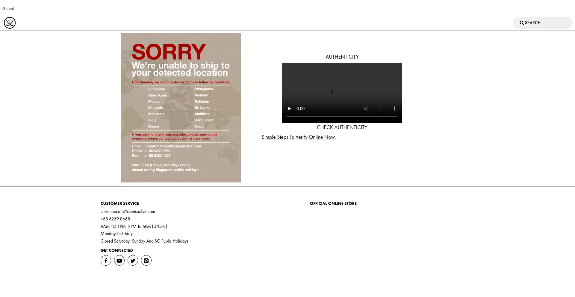Sunriseclick.com Screenshot