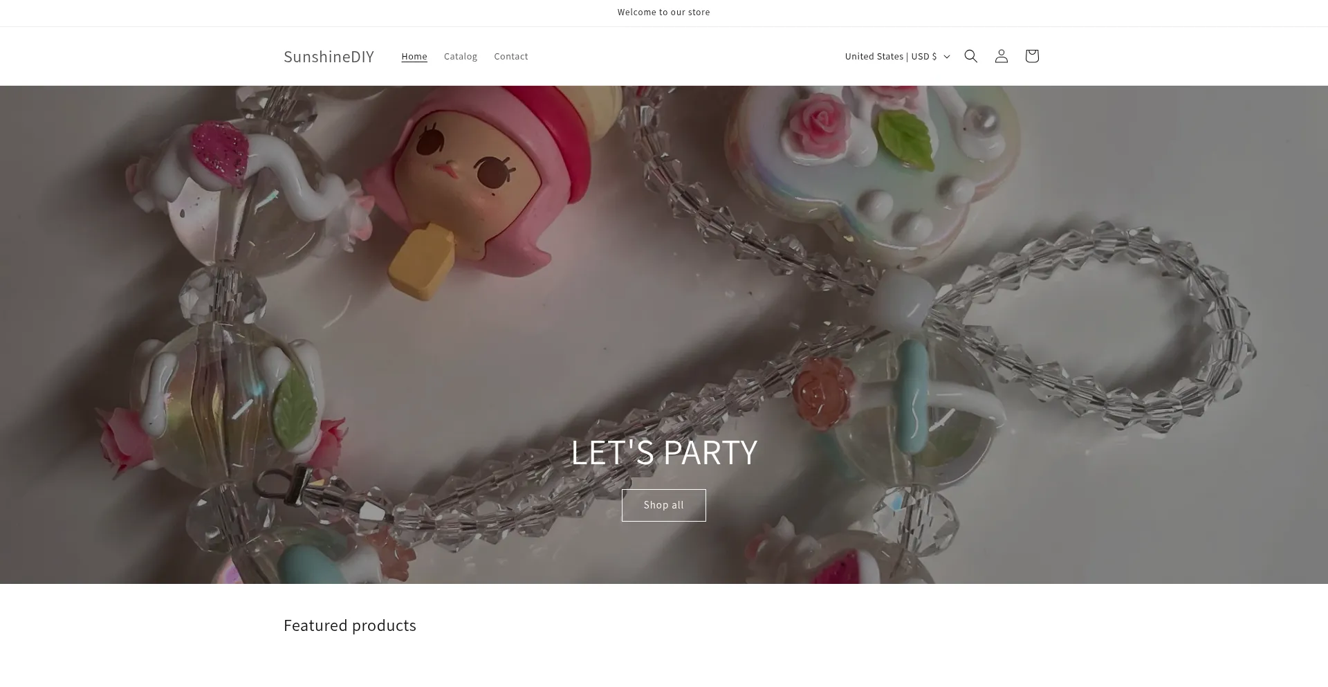 Website screenshot of Sunshinediy.net