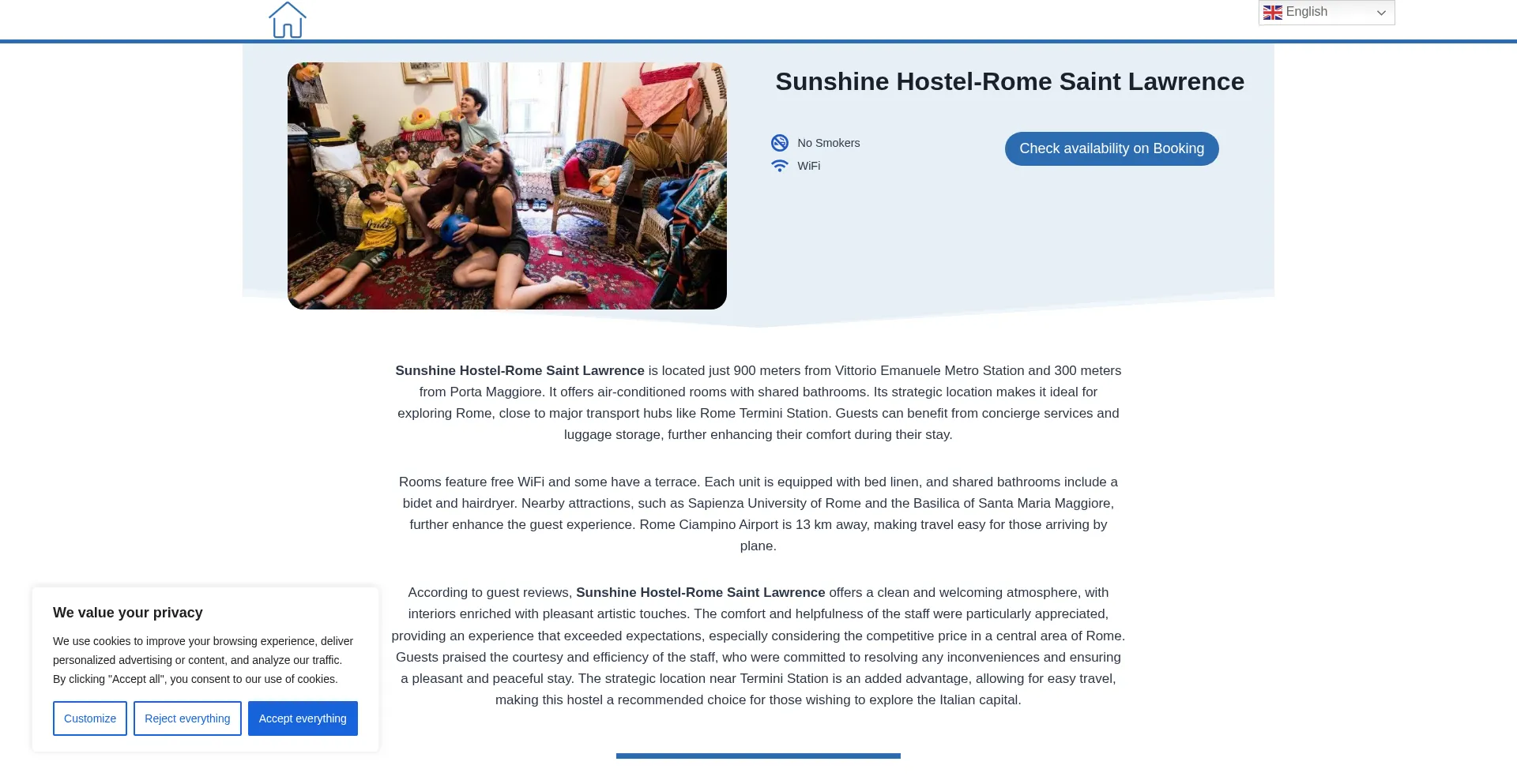 ¿És Seguro y Confiable Sunshinehostelromesaintlawrence.top?