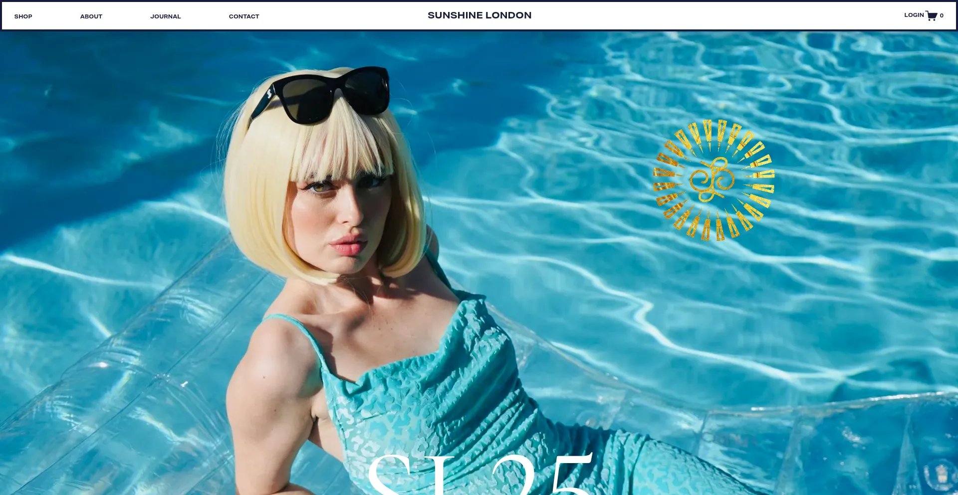 Website screenshot of Sunshinelondon.shop