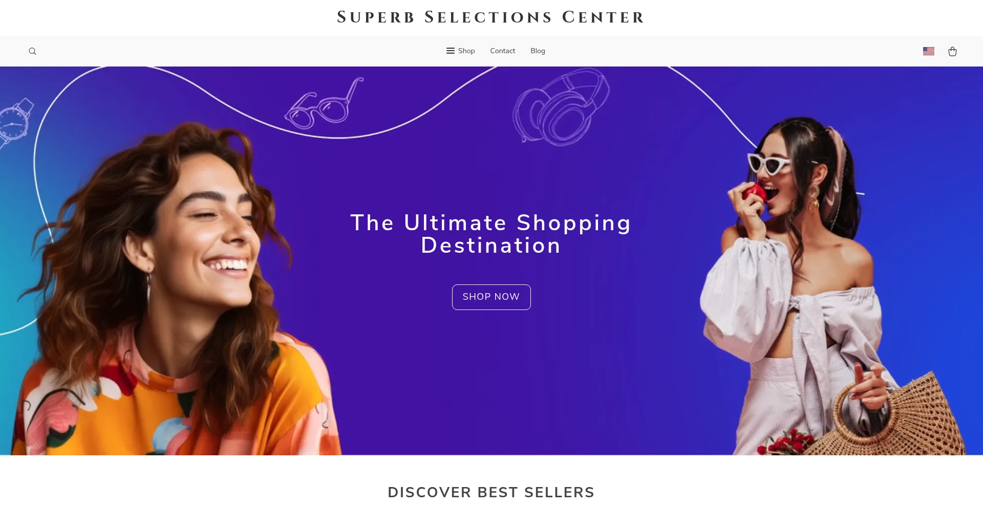 Website screenshot of Superbselectionscenter.shop