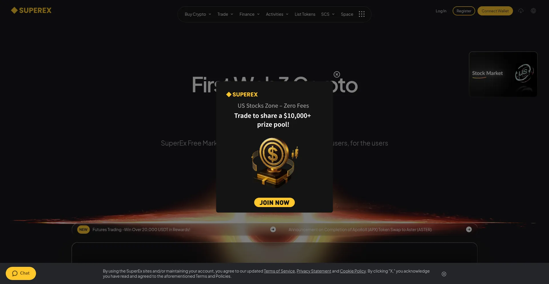 Superex.com Screenshot