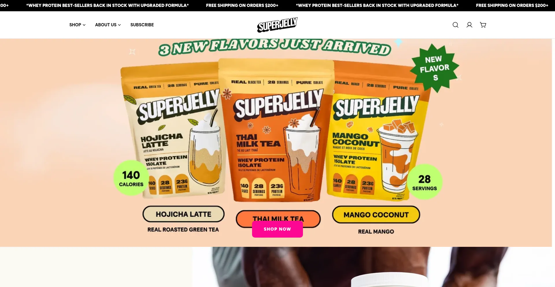 Website screenshot of Superjellyco.com