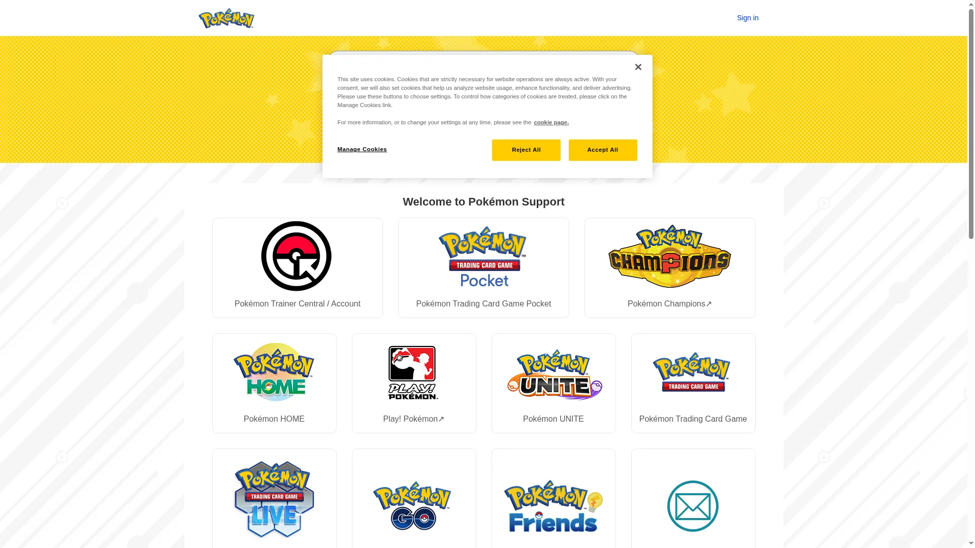 Support.pokemon.com
