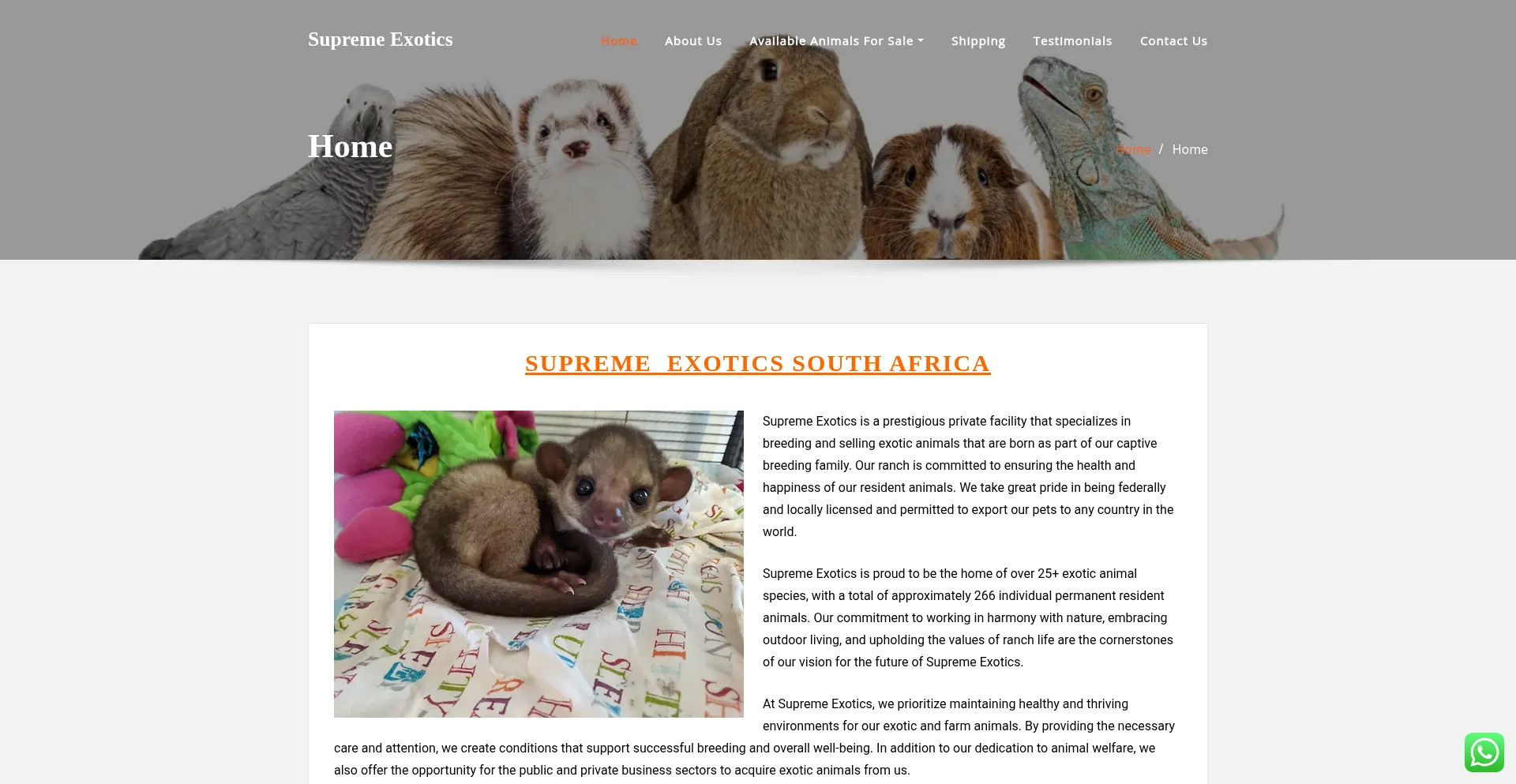 ¿És Seguro y Confiable Supremeexotics.co.za?
