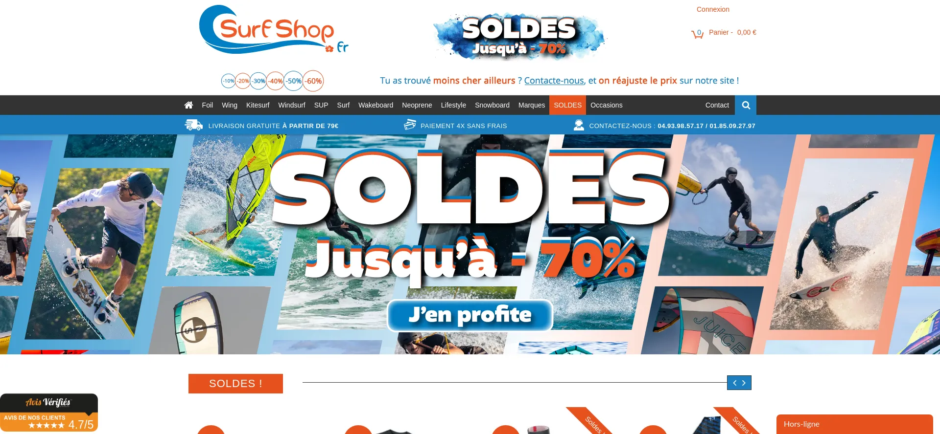¿És Seguro y Confiable Surfshop.fr?