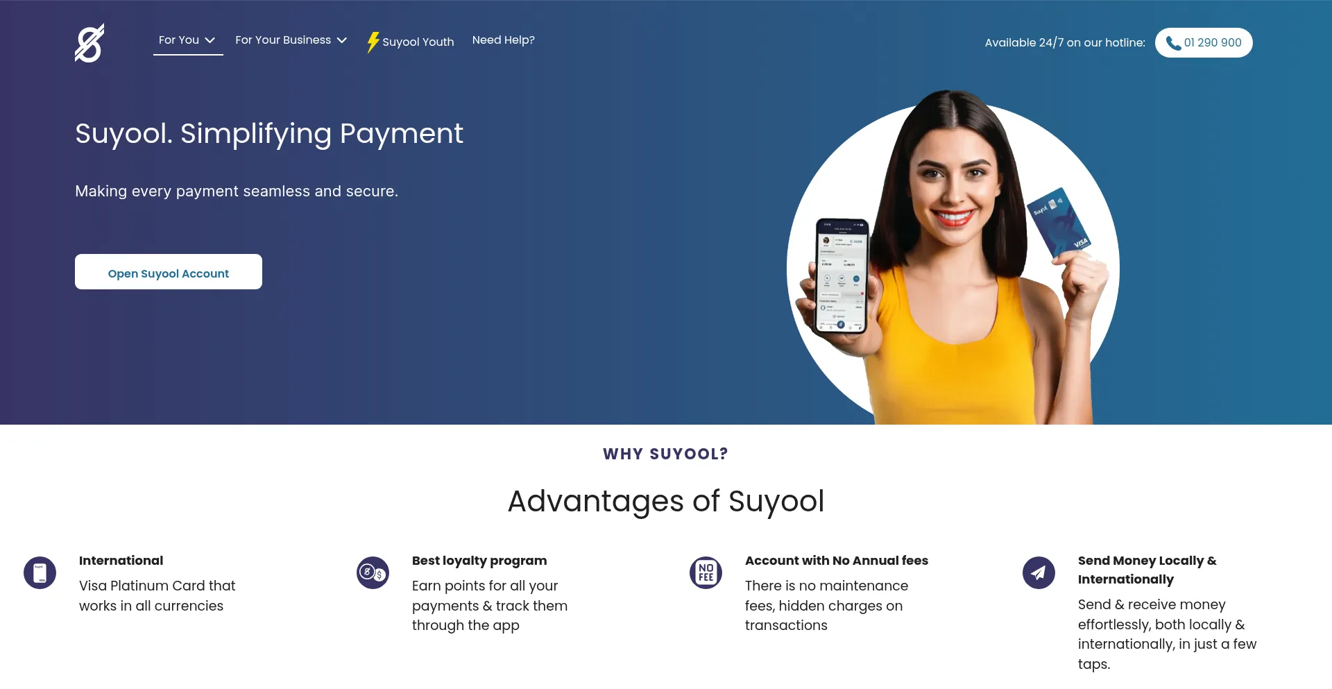 Website screenshot of Suyool.com