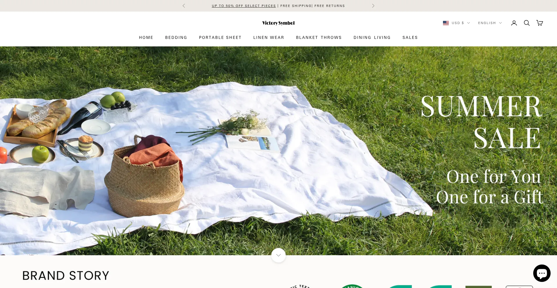 Website screenshot of Svictorysymbol.com