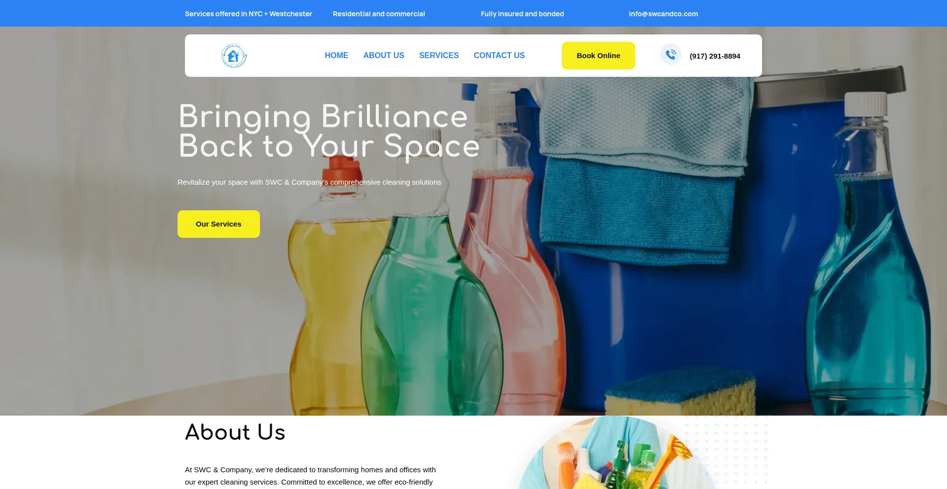 Website screenshot of Swcandco.com