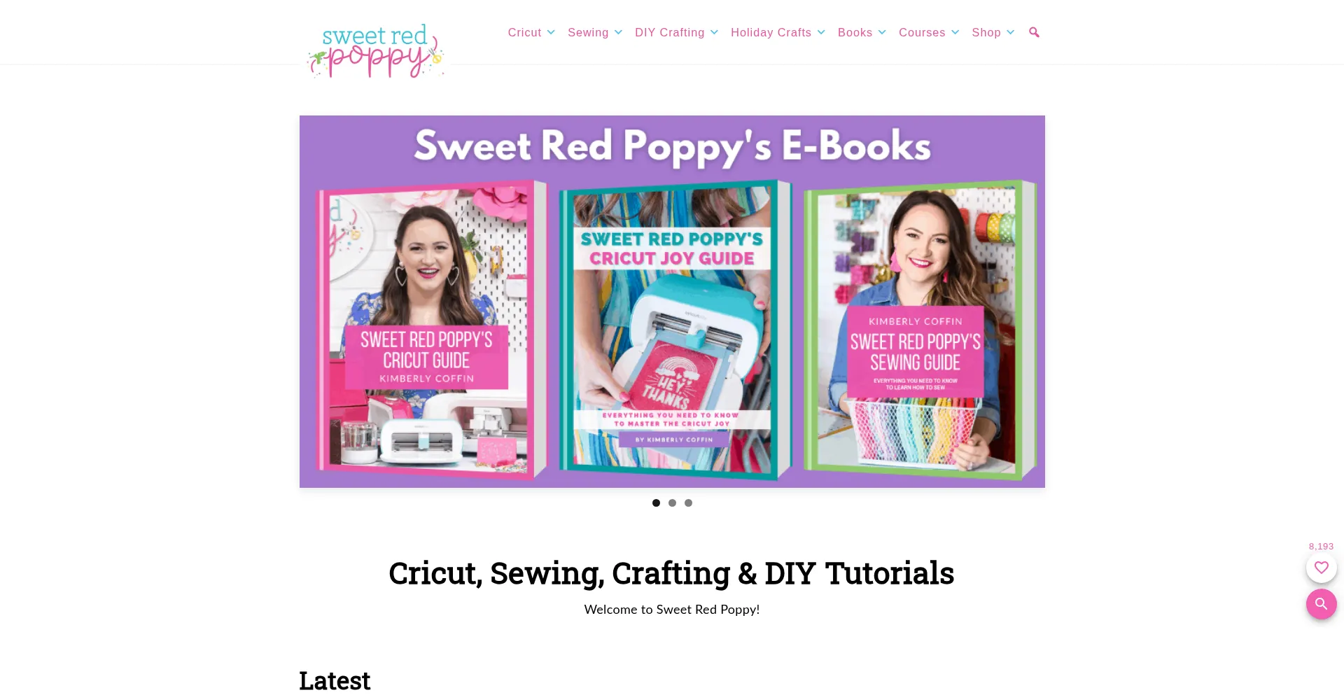 Website screenshot of Sweetredpoppy.com