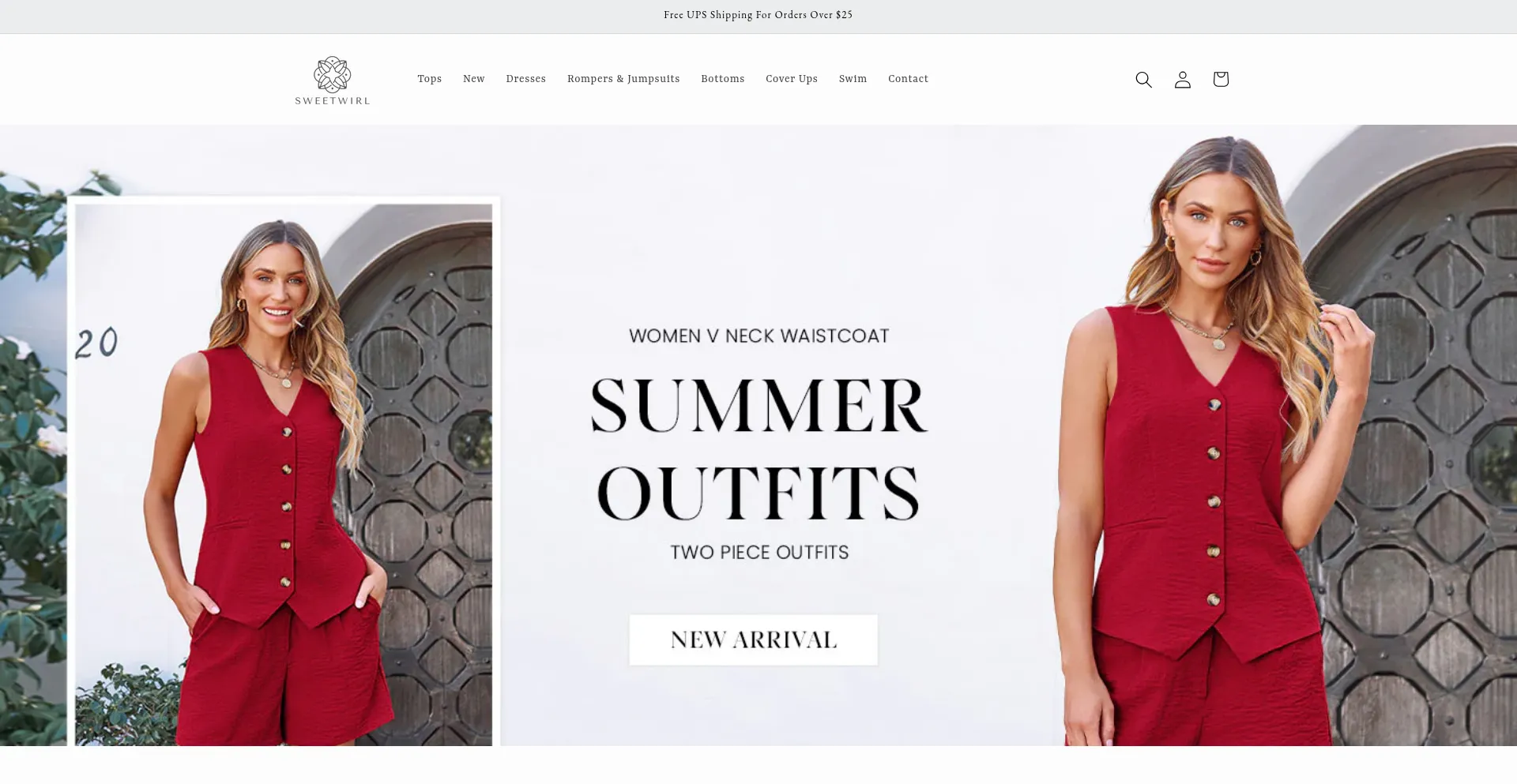 Website screenshot of Sweetwirl.com