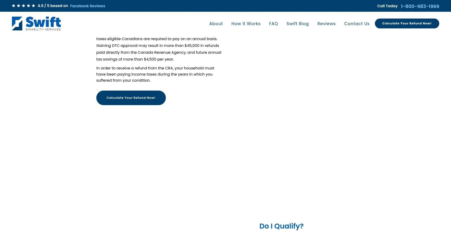 ¿És Seguro y Confiable Swiftdisability.ca?