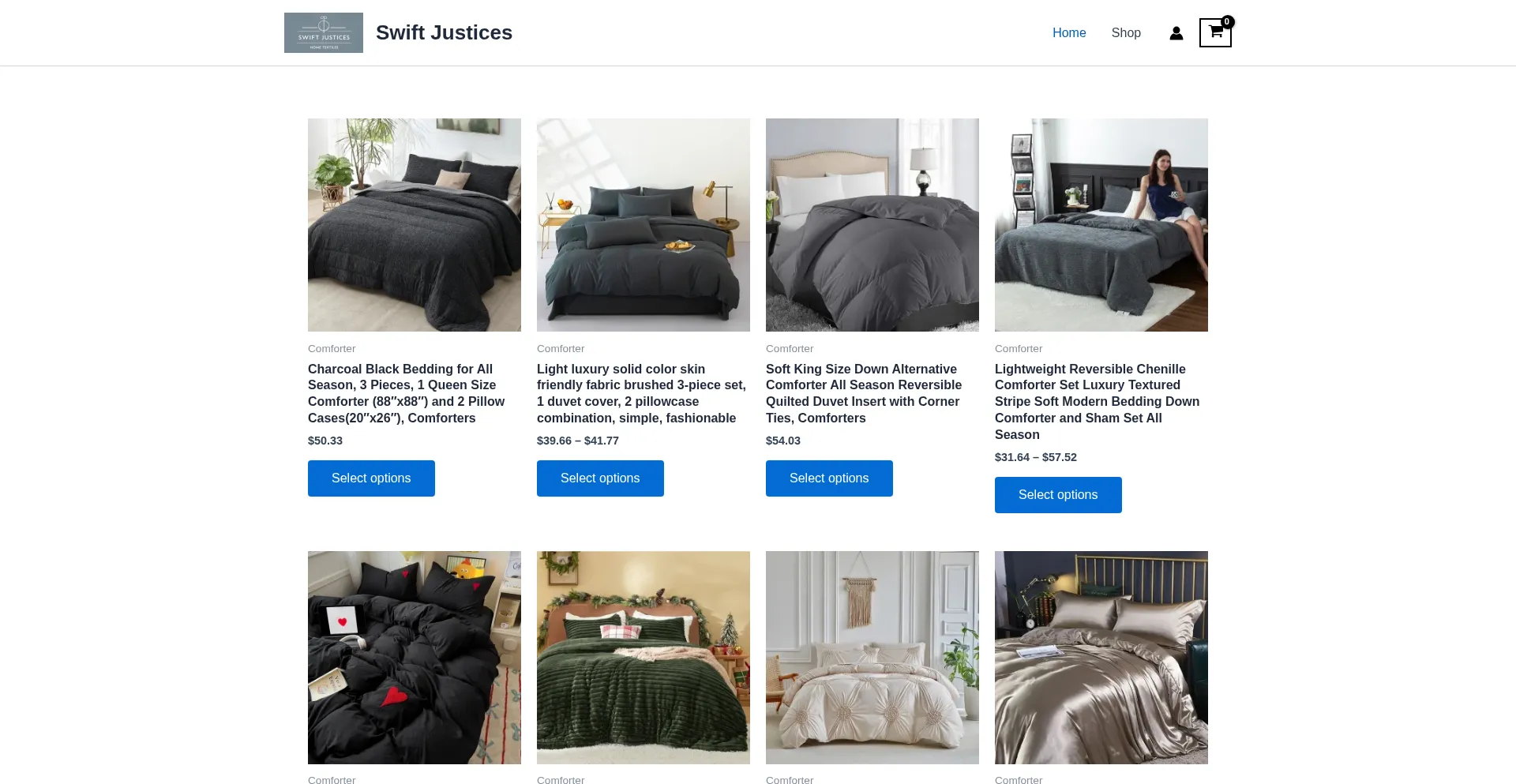 Website screenshot of Swiftjustices.shop