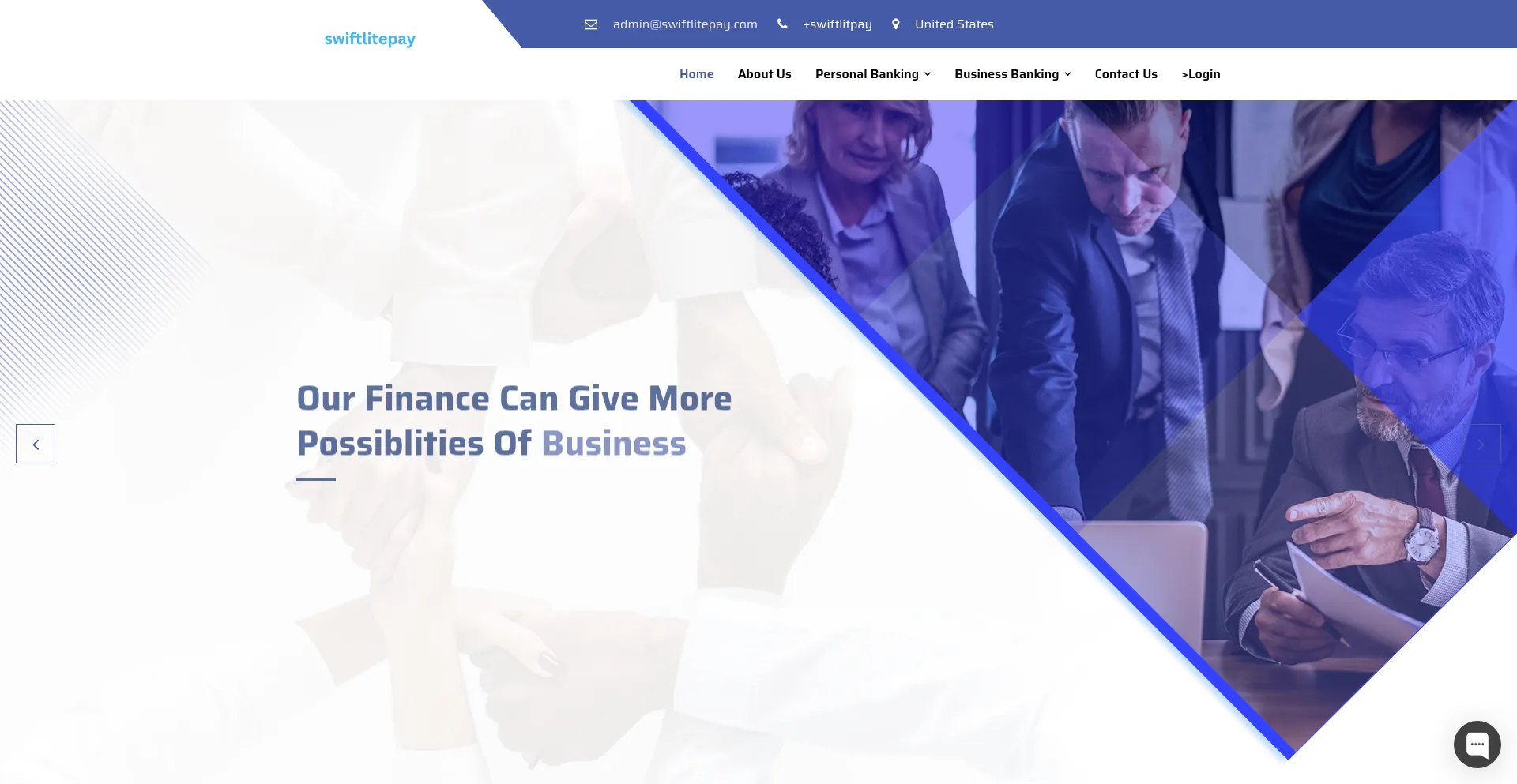 Website screenshot of Swiftlitepay.com