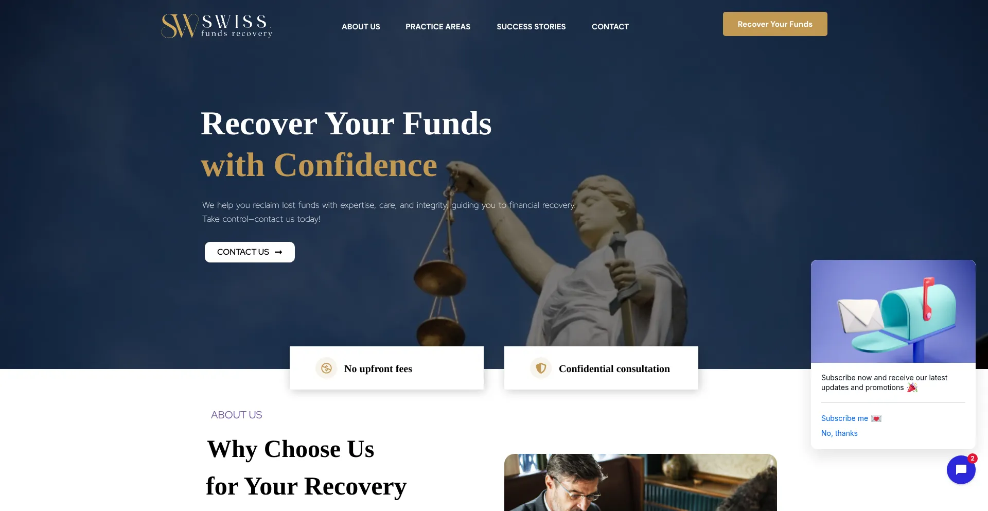 ¿És Seguro y Confiable Swissfundsrecovery.com?