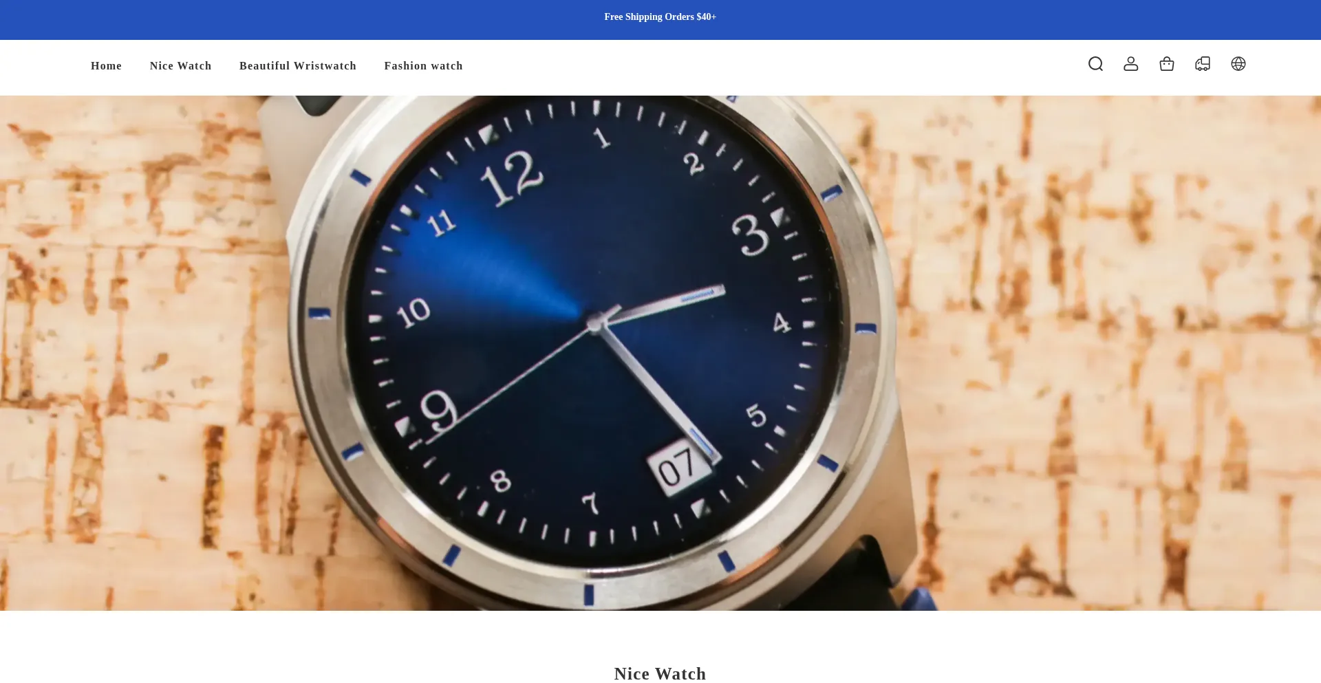 Website screenshot of Swisss-luxury.store