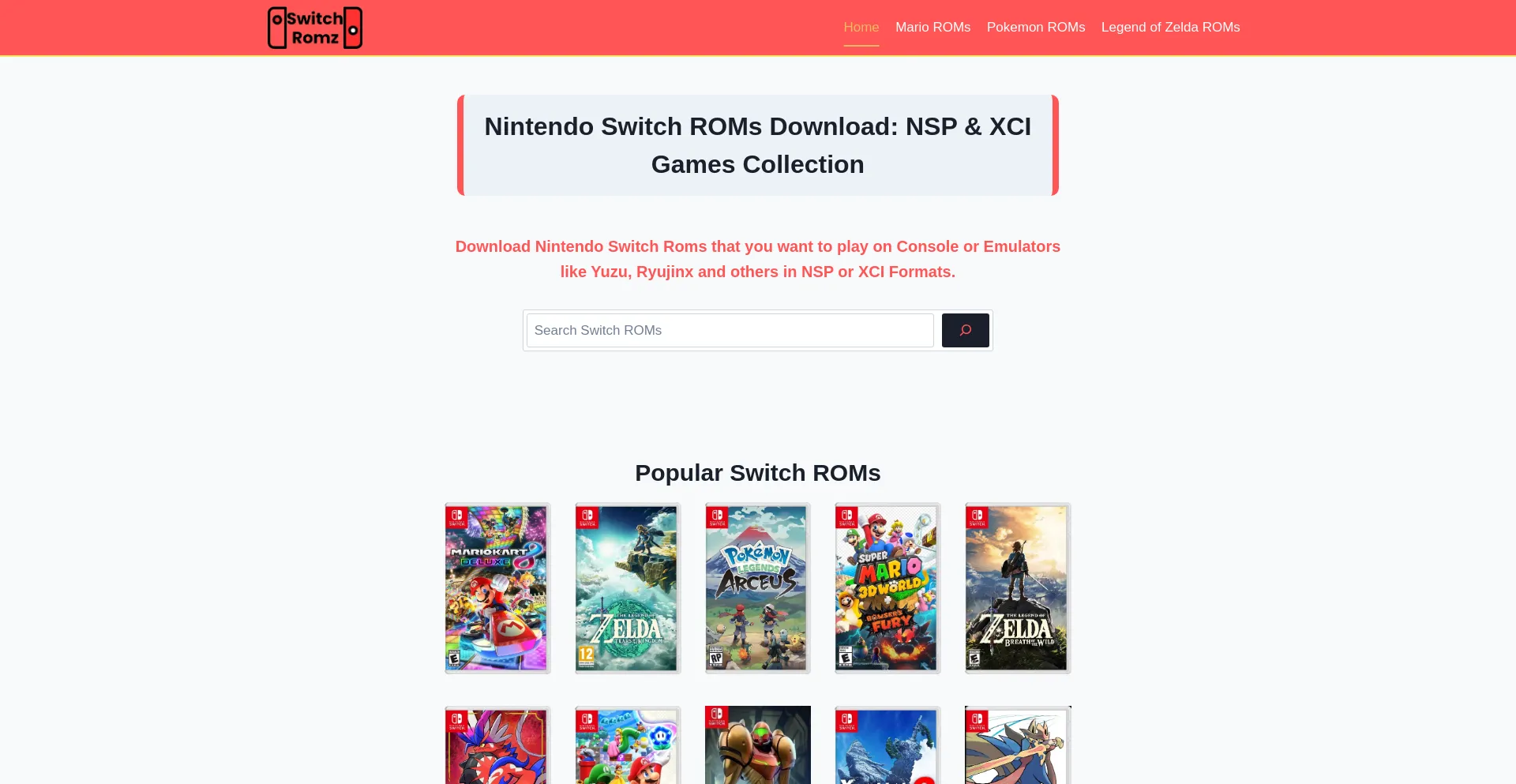 Website screenshot of Switchromz.com